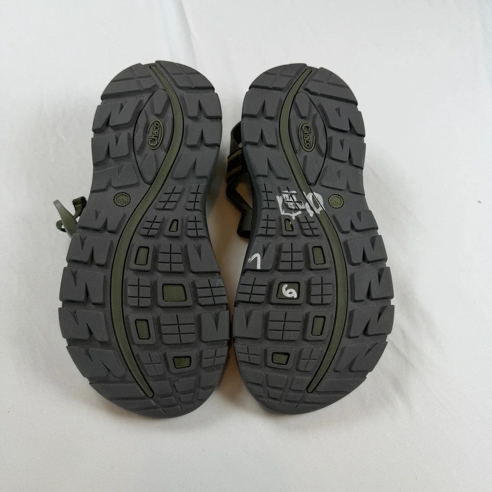 Chaco Z Cloud 2 Mens 8 Olive Green Hiking Sandals Toe Loop 106585